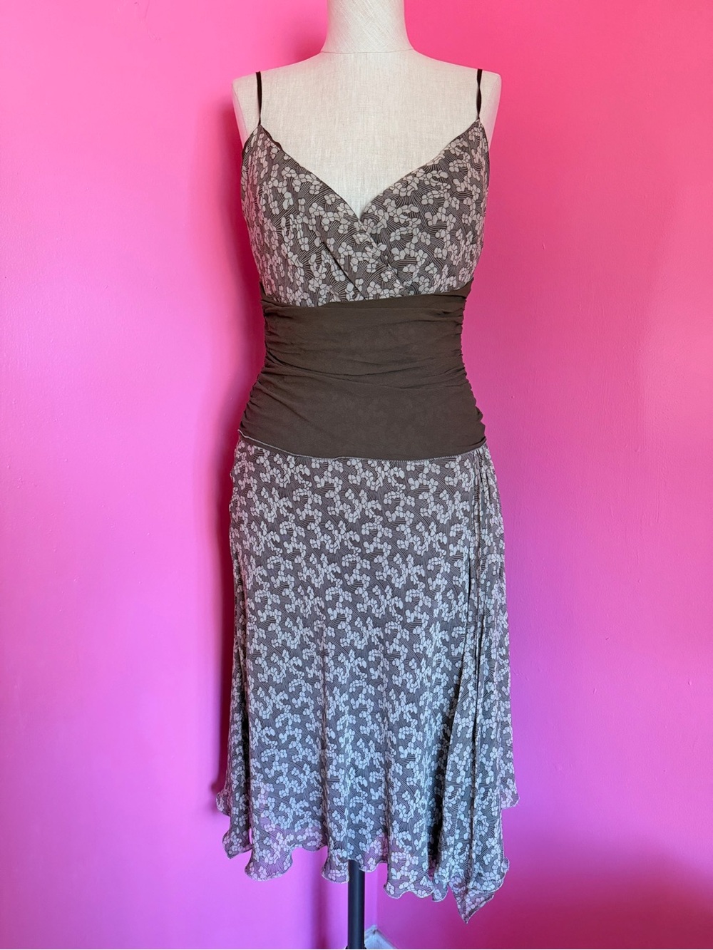 Vintage Max Studio Silk Y2k Dress Size M